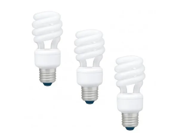 Set 3 becuri Fluorescent PANASONIC EFD14E27HD3E-3 14W E27 Alb Cald Spirala