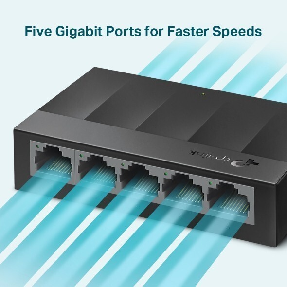 Switch TP-LINK LS1005G 5 Port 10/100/1000 Mbps - imagine 3