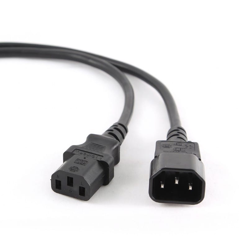 Cablu alimentare PC GEMBIRD PC-189 C13-C14 6A 2m Negru