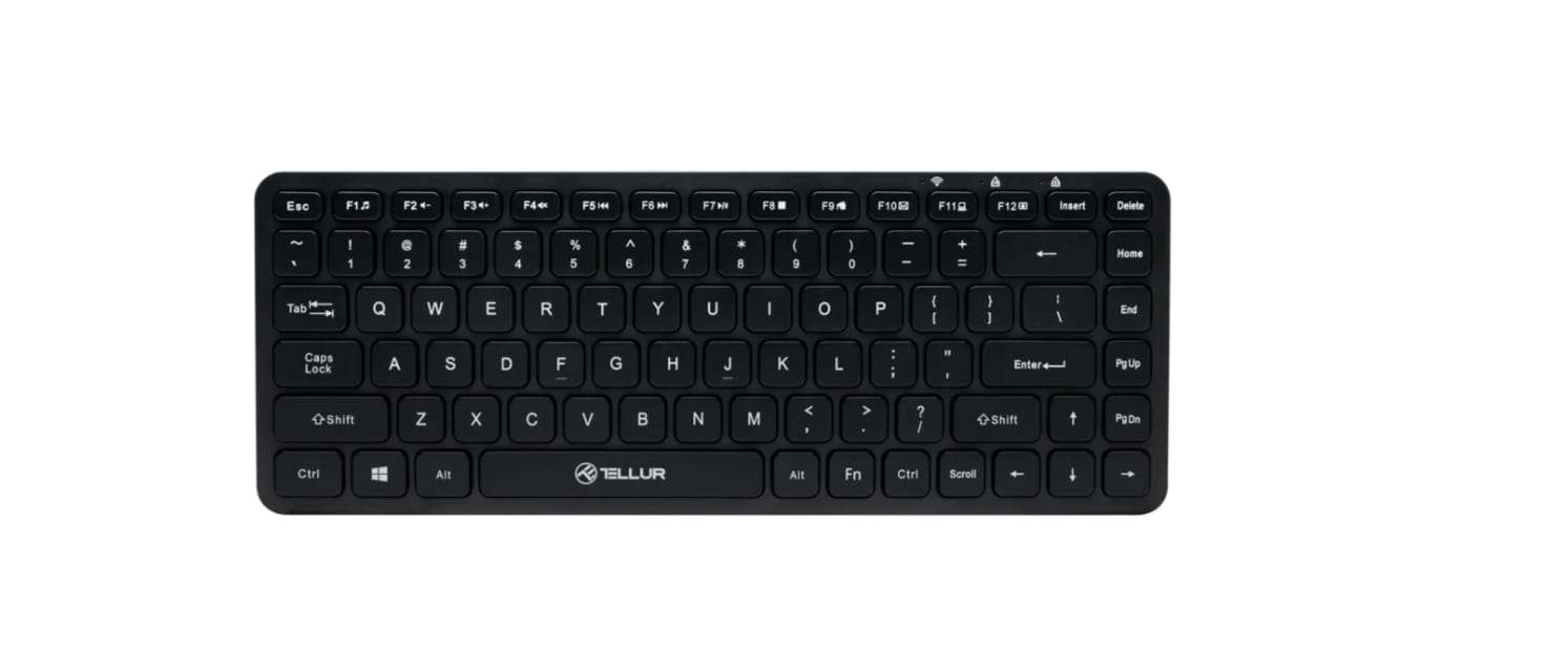 Tastatură TELLUR Mini Wireless Negru TLL491251
