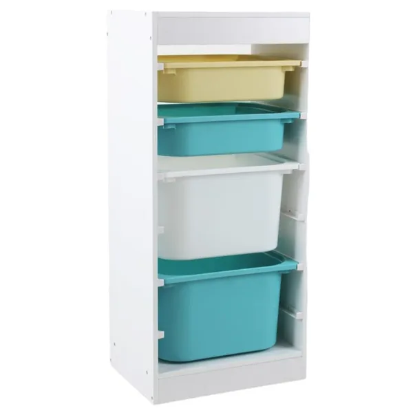 Raft Depozitare U-GROW cu 4 Coșuri Colorate UGRD114-CLR