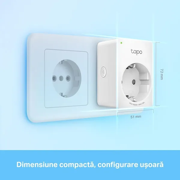 Priză Inteligentă TP-LINK TAPO P110 Mini Smart Wi-Fi 4-Pack - imagine 4