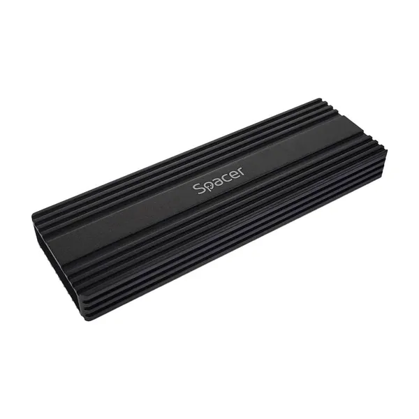 Rack Extern SPACER SSD M.2 PCIe NVMe USB 3.1 Type C Negru - imagine 3