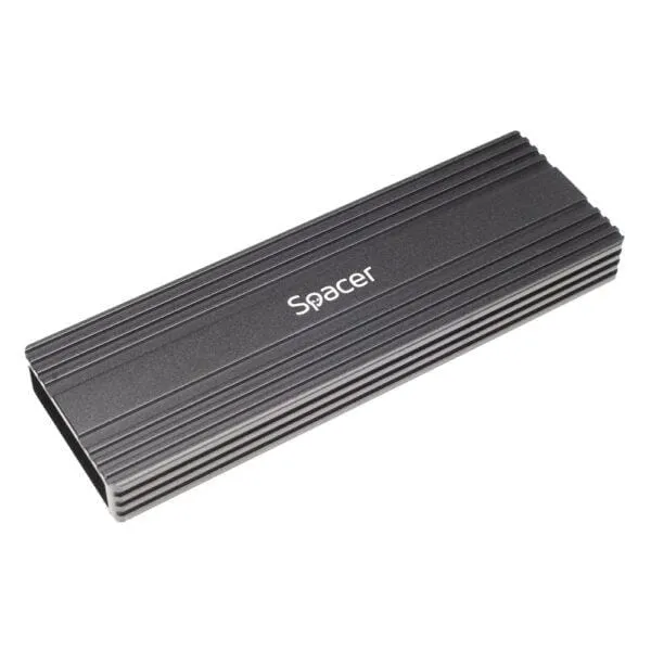 Rack extern SPACER SSD M.2 PCIe NVME USB 3.1 Type C Negru