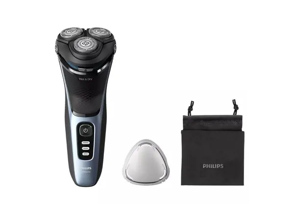 Aparat de ras electric PHILIPS Seria 3000 S3243/12 Wet&Dry Albastru