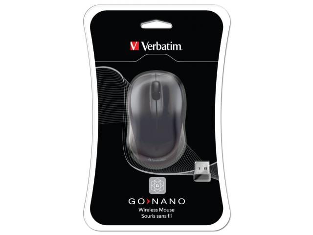 Mouse VERBATIM Go Nano Wireless 2.4GHz 1600 DPI Negru