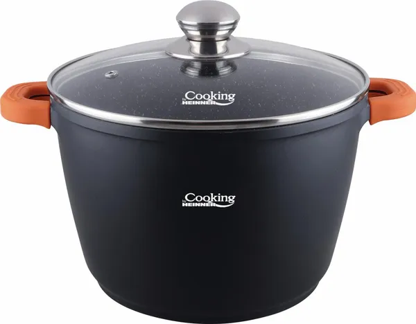 Oală HEINNER Dark Line aluminiu turnat 6.3 L - imagine 2