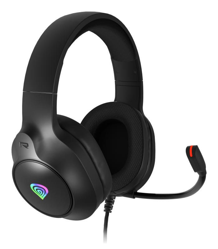 Căști Gaming GENESIS Neon 213 Microfon RGB Negru