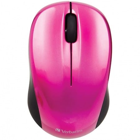 Mouse Wireless VERBATIM Go Nano 1600 DPI Roz 49043