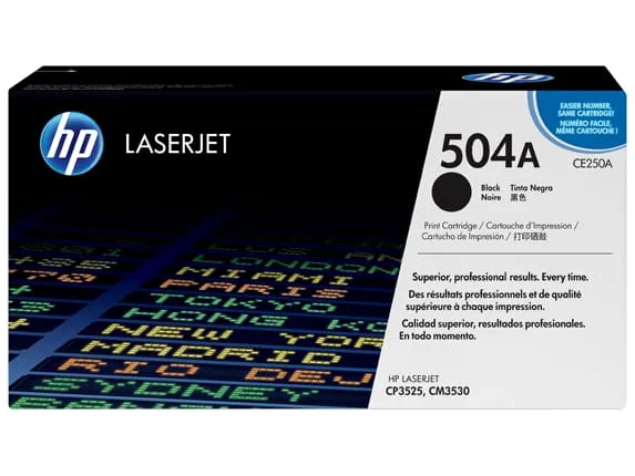 Toner HP 504A Negru Original 5000 Pagini CE250A