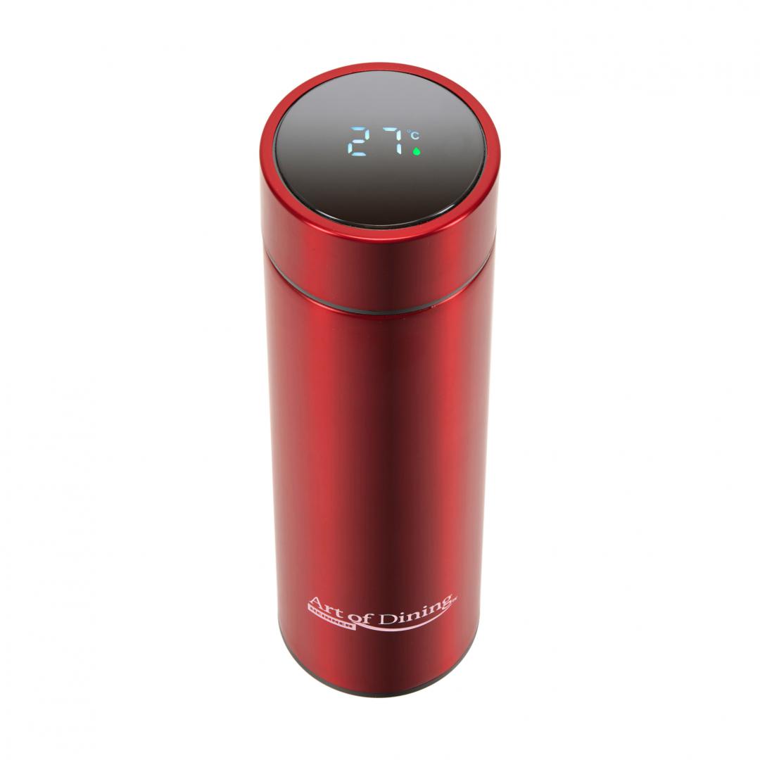 Termos HEINNER Art Of Dinning 450ml Inox Roșu cu LED
