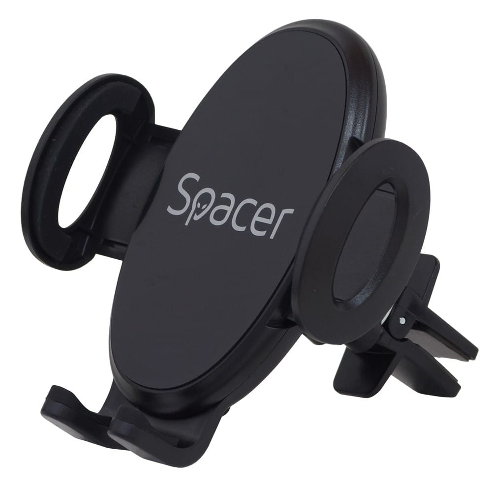 Suport auto SPACER SPCH-GRV-CLIPS Smartphone Negru