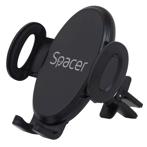 Suport auto SPACER SPCH-GRV-CLIPS Smartphone Negru