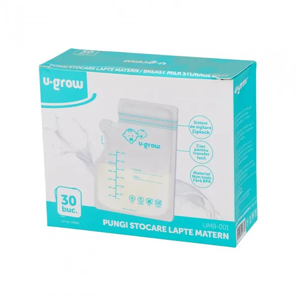 Pungi Stocare Lapte Matern U-GROW UMB-001 30 Bucăți - imagine 5