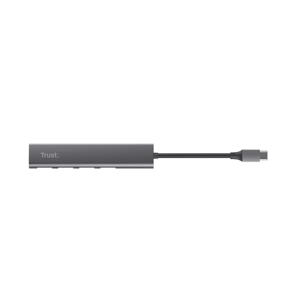 Hub USB TRUST Halyx USB-C 4xUSB-A 3.2 Argintiu TR-24948