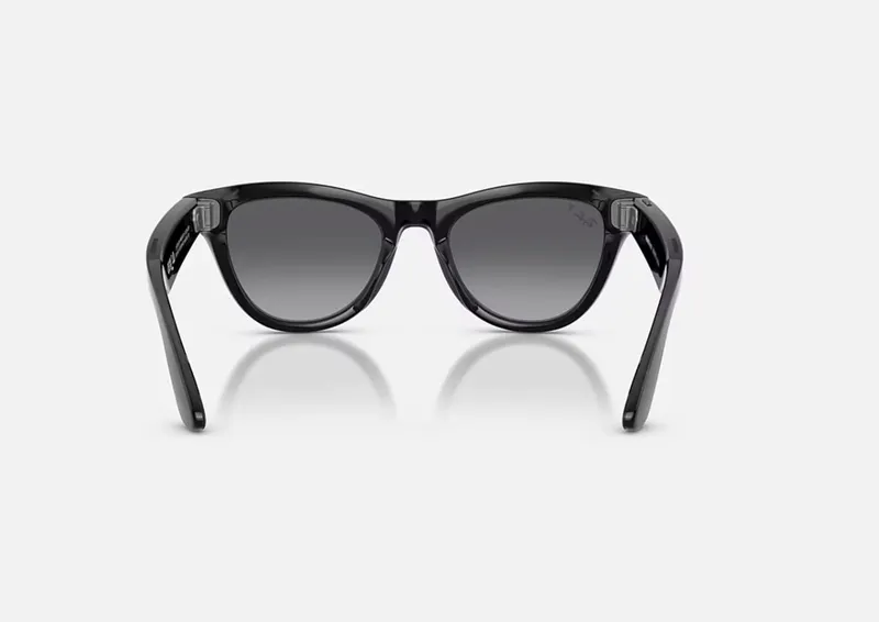 Ochelari Smart RAY-BAN Meta SKYLER High Bridge Fit Shiny Black Graphite Gen2 - imagine 4