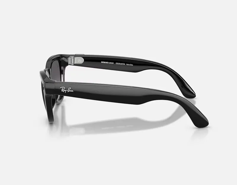 Ochelari Smart RAY-BAN Meta SKYLER High Bridge Fit Shiny Black Graphite Gen2 - imagine 3