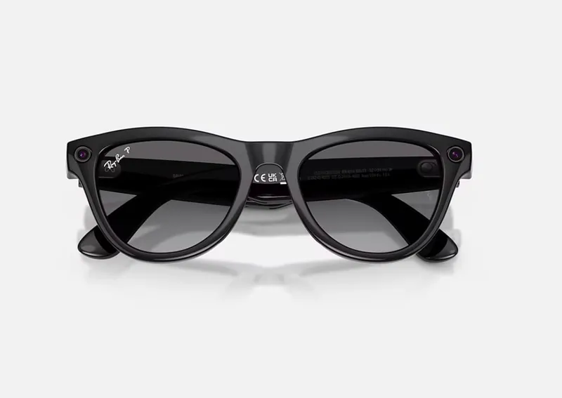 Ochelari Smart RAY-BAN Meta SKYLER High Bridge Fit Shiny Black Graphite Gen2 - imagine 5