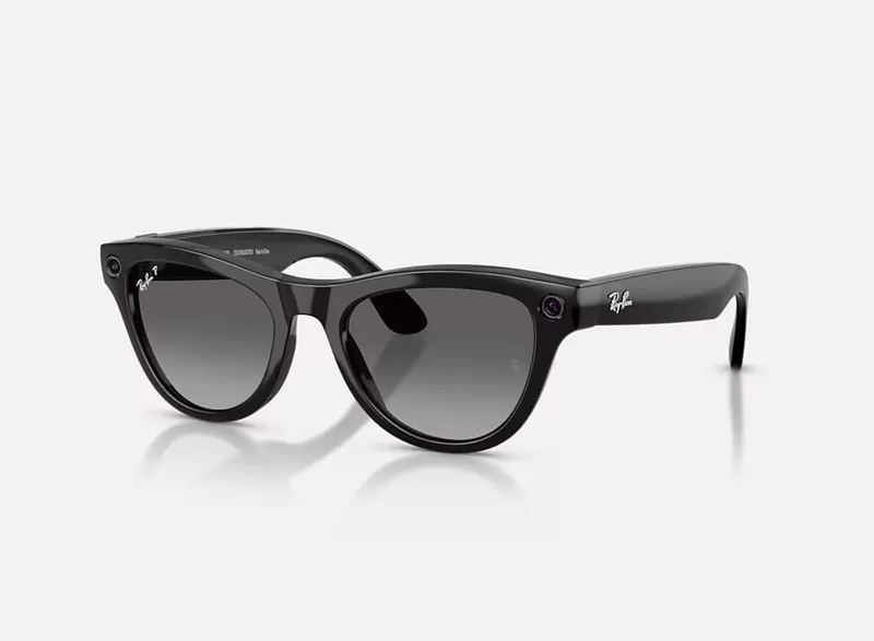 Ochelari Smart RAY-BAN Meta SKYLER High Bridge Fit Shiny Black Graphite Gen2