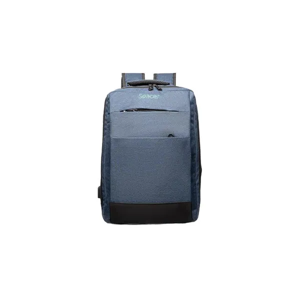 Rucsac SPACER New York Albastru 17 inch Waterproof - imagine 9