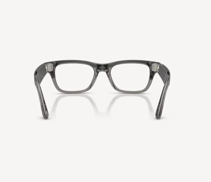 Ochelari Smart RAY-BAN Meta Blayzer Optics Gen 2 Matte Transparent Ice Grey Demo - imagine 4