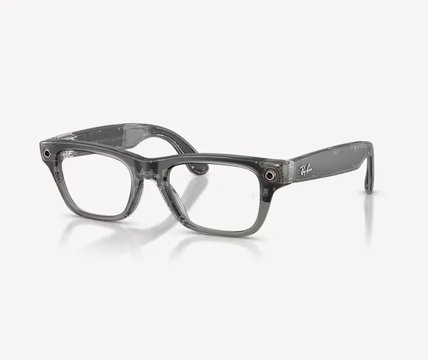 Ochelari Smart RAY-BAN Meta Blayzer Optics Gen 2 Matte Transparent Ice Grey Demo