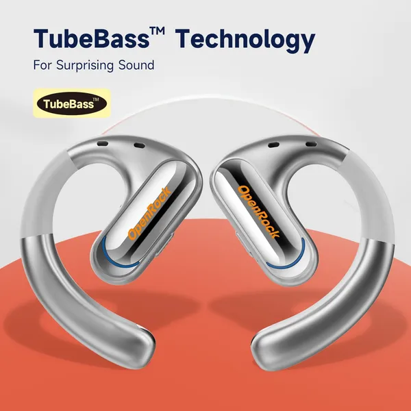 Căști ONEODIO OpenRock Pro TWS Bluetooth 5.2 IPX5 Crem - imagine 4