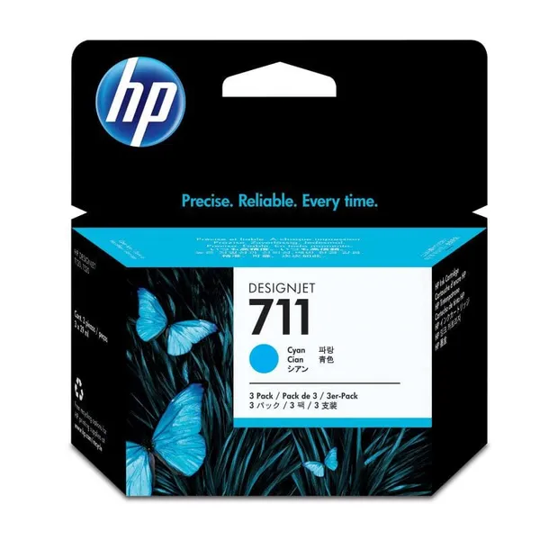 Cartuș Cerneală HP CZ134A Cyan Pachet Triplu 3x29 ml Nr.711 - imagine 2