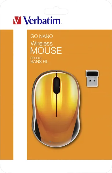 Mouse VERBATIM Fără Fir Nano Maro 1600 dpi 49045 - imagine 4