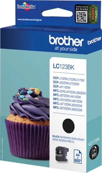 Cartuș Cerneală BROTHER LC123BK Negru Original - imagine 3