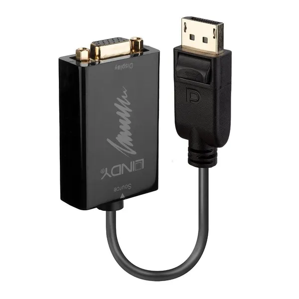 Adaptor Activ LINDY LY-41006 DisplayPort to VGA Negru