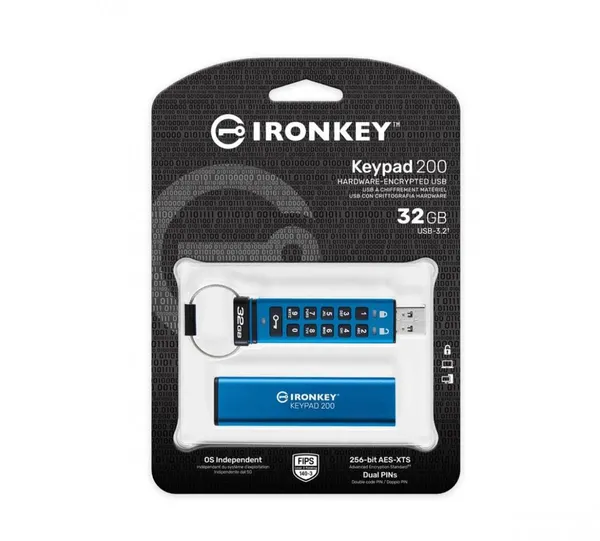 Memorie USB KINGSTON IronKey Keypad 200 32GB IKKP200/32GB - imagine 5