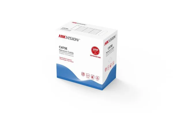 Cablu UTP HIKVISION DS-1LN5EO-UU/E Cat 5E Exterior 305 m Negru