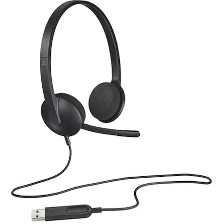 Căști PC LOGITECH H340 cu Fir USB 2.0 Negru 981-000475 - imagine 2
