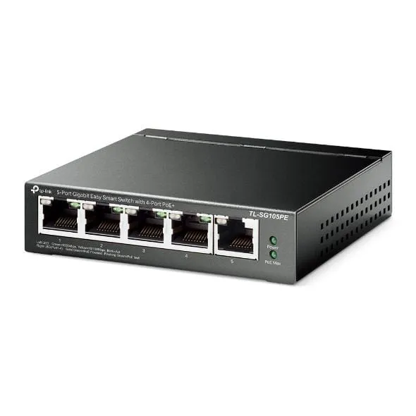 Switch TP-LINK TL-SG105PE 5 Porturi Gigabit PoE - imagine 2