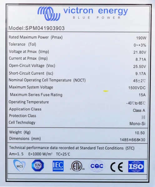 Solar Panel 190W-39 cells Mono 1485x668x30mm series 4c - imagine 3