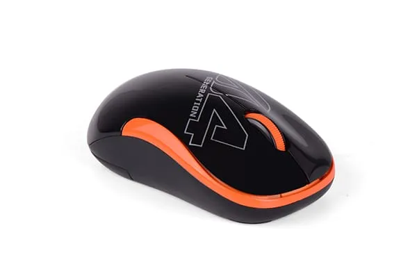 Mouse A4TECH G3-300N-BO Wireless 2.4GHz Negru-Portocaliu - imagine 4