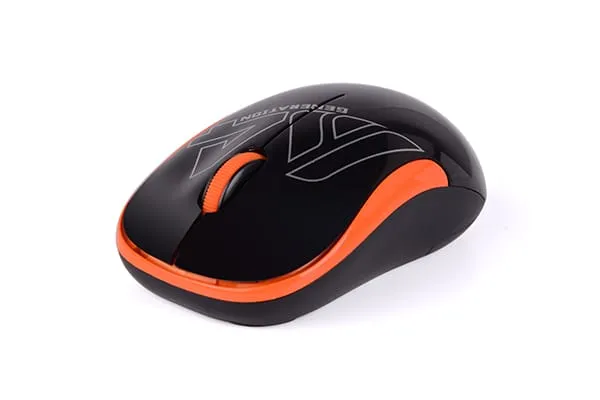Mouse A4TECH G3-300N-BO Wireless 2.4GHz Negru-Portocaliu - imagine 5