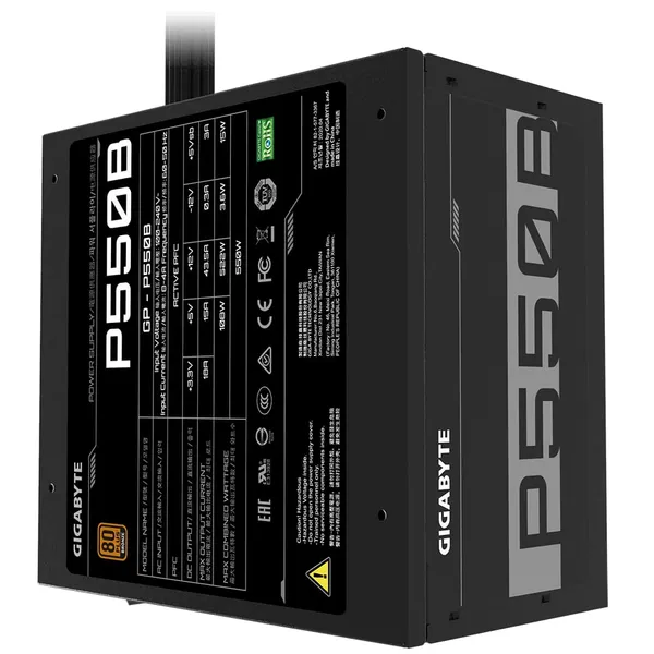 Sursă PC GIGABYTE GP-P550B 550W 80 Plus Bronze - imagine 3