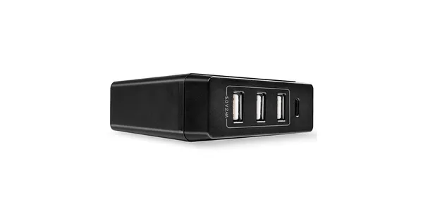 Încărcător USB LINDY LY-73329 3xUSB-A 1xUSB-C PD 72W Negru