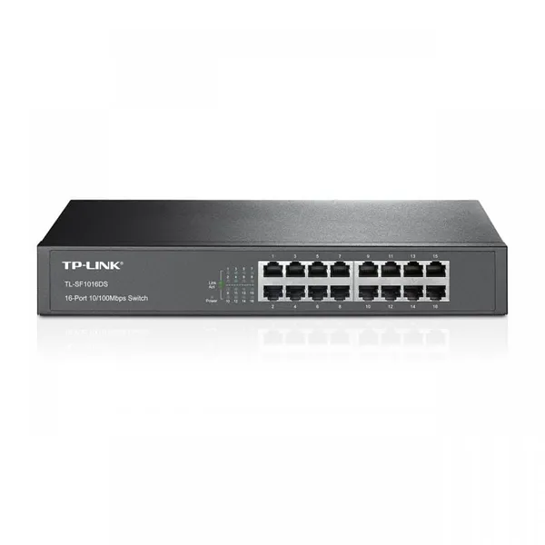Switch TP-LINK TL-SF1016DS 16 Porturi 10/100Mbps Rackabil 1U - imagine 4