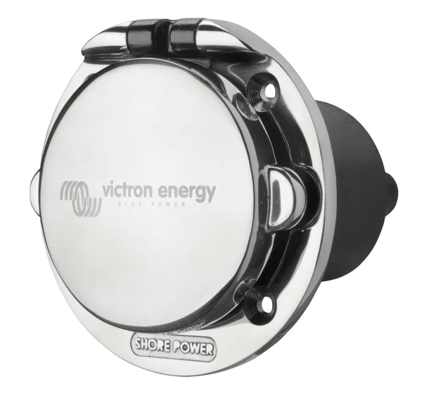 Priză de Intrare Alimentare VICTRON ENERGY Inox cu Capac 32A 250Vac 2p/3w - imagine 2