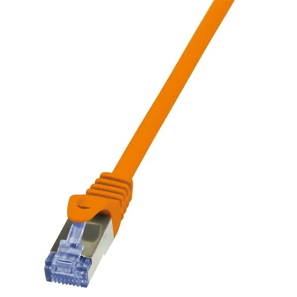 Cablu Patch cord LOGILINK Cat6a S/FTP CQ3018S 0.25m Portocaliu