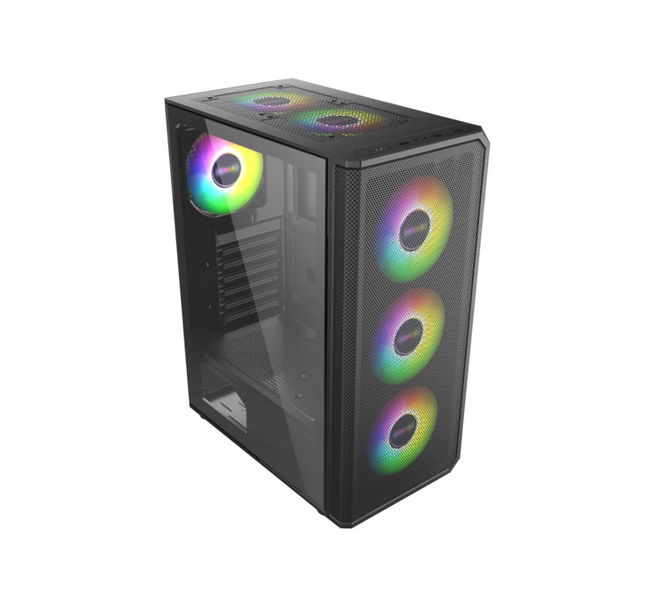 Carcasă PC PRO GAMING GHOST Mid Tower ARGB Negru - imagine 2