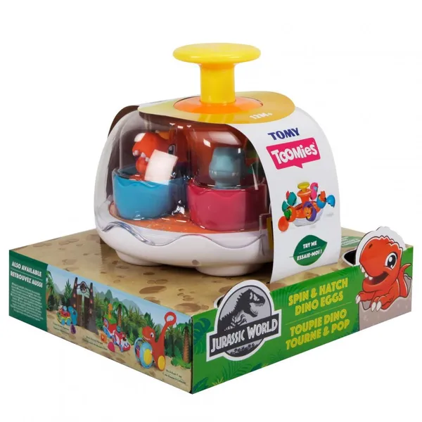 Jucărie interactivă TOMY Jurassic World Incubator cu dinozauri