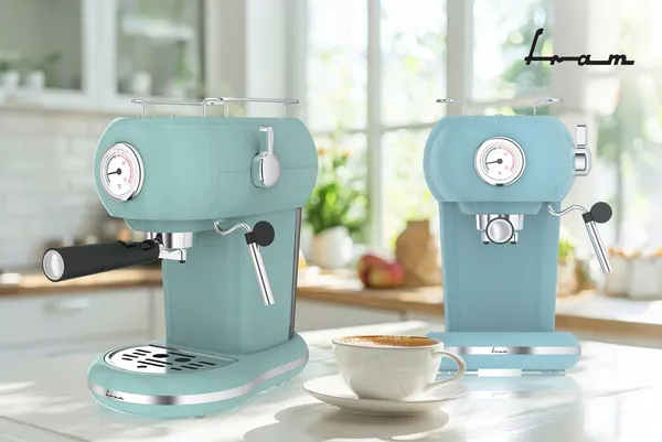 Espressor FRAM FEM-D15RGR 15 Bar 1100W Verde - imagine 4