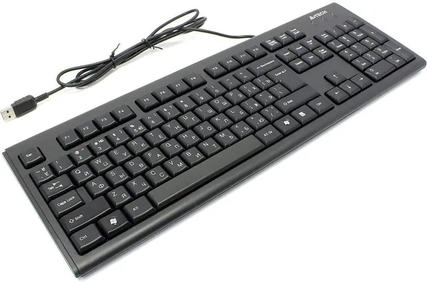Tastatură A4TECH KR-83 USB Neagră 104 Taste cu Fir - imagine 2