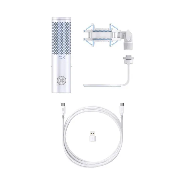 Microfon HYPERX QuadCast 2 Frost USB-C Alb - imagine 6