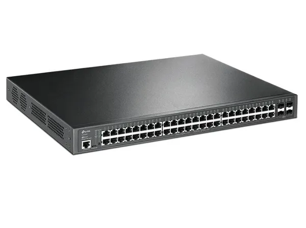 Switch TP-LINK JetStream TL-SG3452P 48 Porturi Gigabit PoE+ Managed - imagine 3