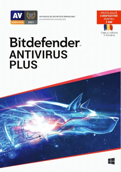 Licență Antivirus BITDEFENDER Plus 3 Utilizatori 2 Ani